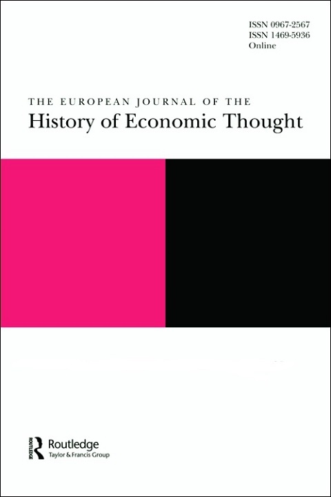 Cover of European Journal of the History of Economic Thought