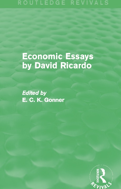 Cover of Economic Essays by David Ricardo