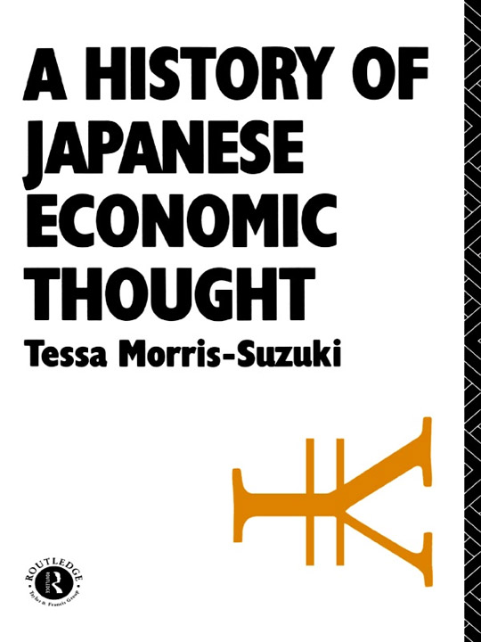Cover of A History of Japanese Economic Thought