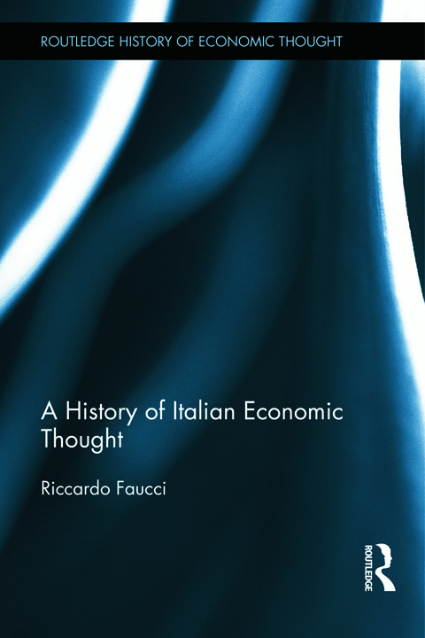 Cover of A History of Italian Economic Thought