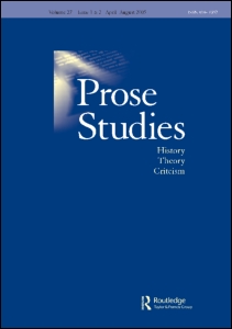 Cover of Prose Studies