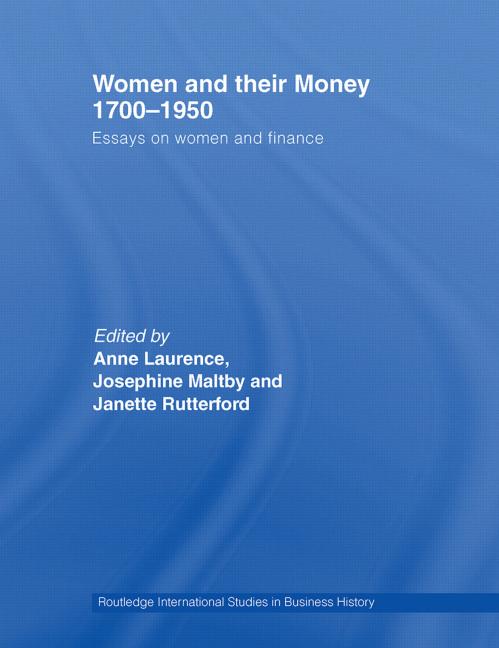 Cover of Women and their Money 1700–1950