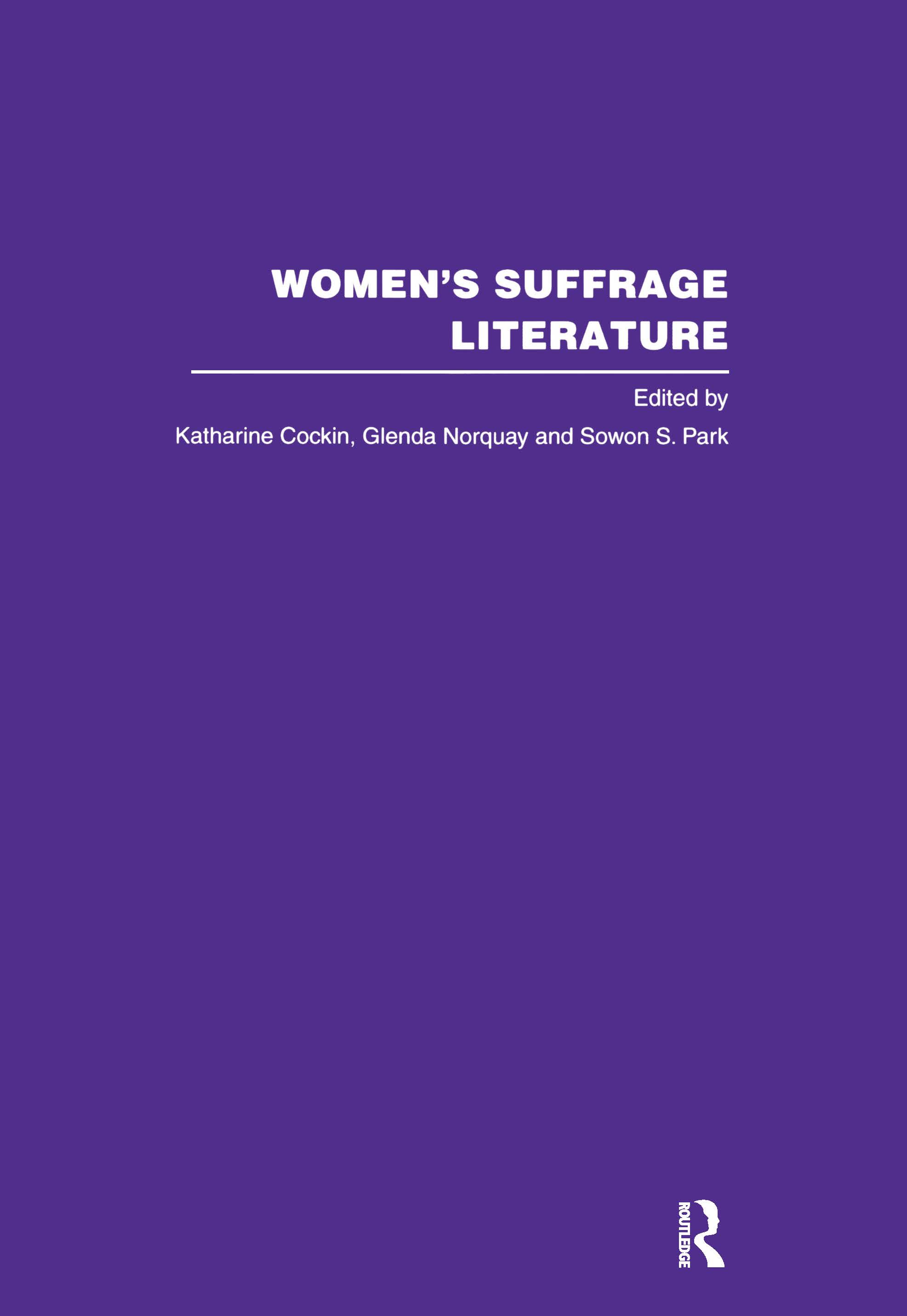 Cover of Women's Suffrage Literature